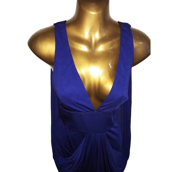 NWT Versace Early 2000's Draped Panel Back Grecian Cocktail Dress Sz 42 - Picture 5 of 13